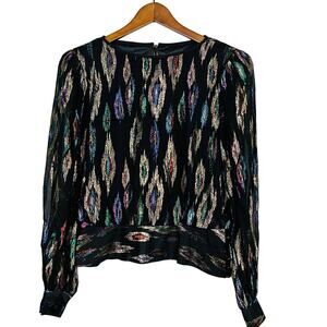Vintage Neiman Marcus Metallic Blouse Formal - S